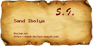 Sand Ibolya névjegykártya